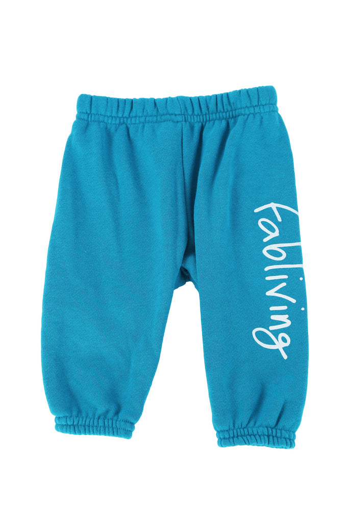 FP kids fabliving fleece pant (pool blue/white)