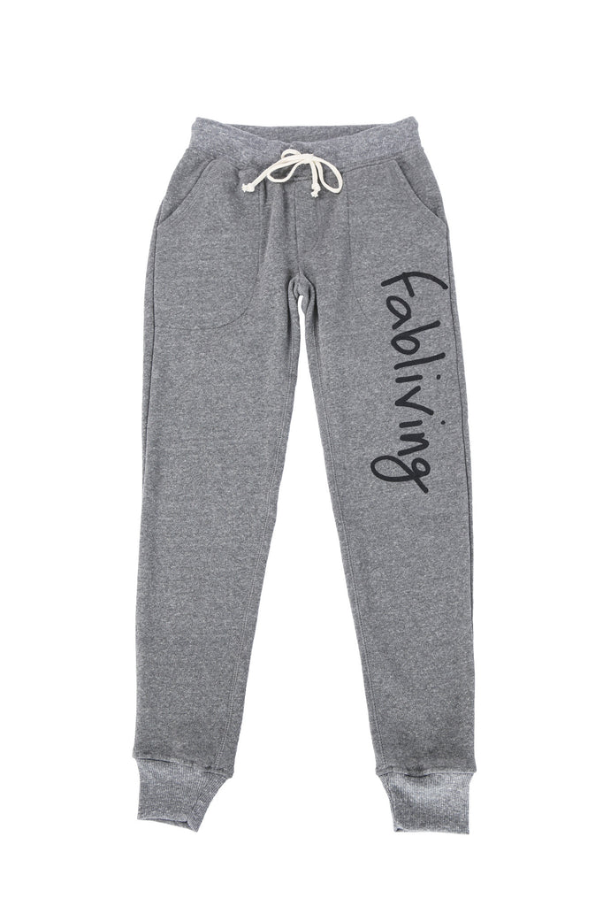fabliving fleece jogger pant (eco grey/black)