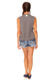 fabulous people women's crop muscle tee (grey)