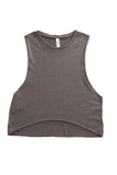 fabulous people women's crop muscle tee (grey)