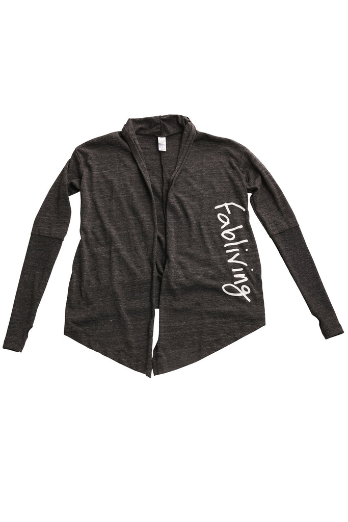 fabliving eco-jersey thumbs up wrap (eco black/white)