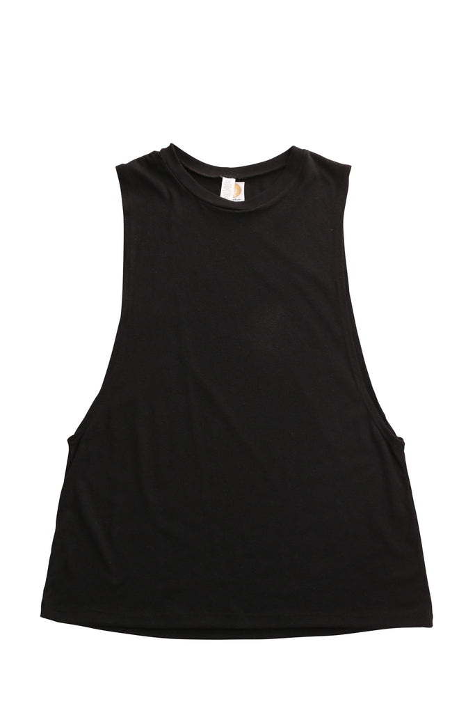 fabulous people solid muscle tee (black)