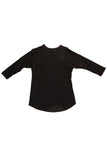 fabulous people solid baseball tee (black)