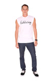 FP fabliving cotton muscle tee (white/black)