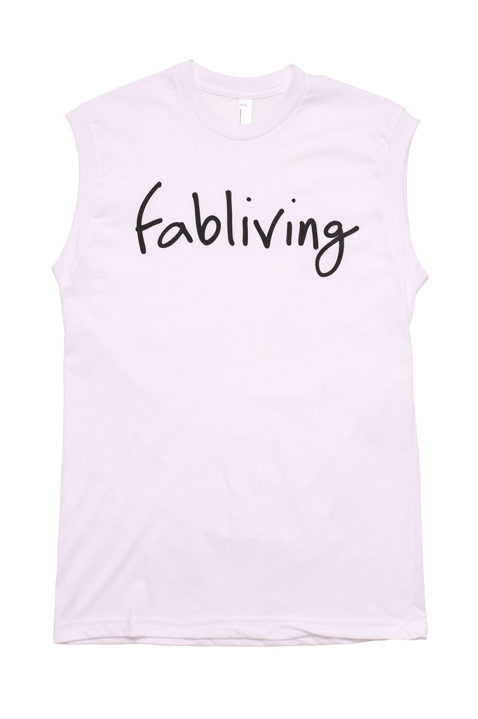 FP fabliving cotton muscle tee (white/black)