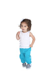 FP kids fabliving fleece pant (pool blue/white)