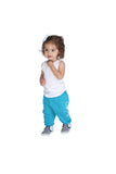 FP kids fabliving fleece pant (pool blue/white)