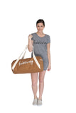 FP fabliving cotton weekender bag (camel/natural)