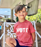 FP kids election "Vote" tee (white/red)