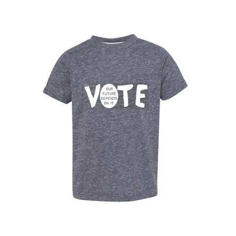 FP kids election "Vote" tee (white/navy grey)