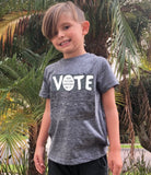 FP kids election "Vote" tee (white/navy grey)