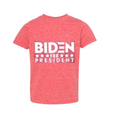 FP kids election "Biden For President" tee (white/red)