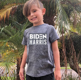 FP kids election "Biden Harris" tee (white/navy grey)