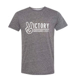 fabulous people election crewneck "Victory" tee (white/heather grey)