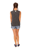 fabulous people women's crop muscle tee (charcoal grey)