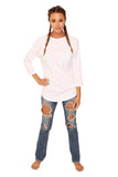 fabulous people solid baseball tee (white)