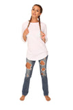 fabulous people solid baseball tee (white)