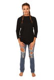 fabulous people solid baseball tee (black)