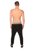 fabulous people solid jogger (black and grey)