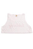 fabliving crop tank (white/red)