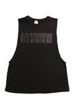 fabliving block muscle tee (black/black)