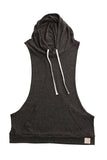 fabulous people solid racerback hoodie tank (charcoal grey)