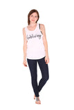 FP fabliving cotton tank (white/black)