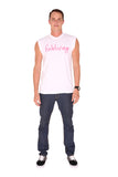 FP fabliving cotton muscle tee (white/pink)