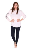 FP fabliving cotton long sleeve tee (white/black)