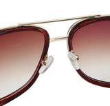 FP fabulous gold + tortoise aviator sunglasses (brown/brown)