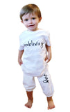 FP kids fabliving tee (white/black)