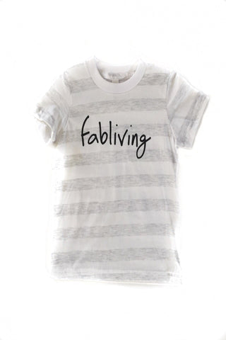 FP kids fabliving tee (white/black)