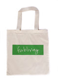 FP fabliving market tote (natural/greenery)