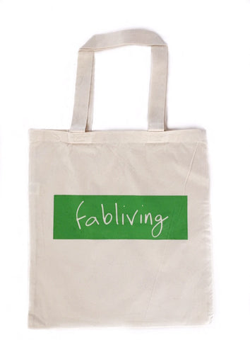 FP fabliving market tote (natural/greenery)